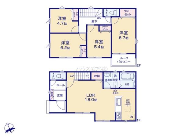 柏市花野井　1号棟　新築戸建て