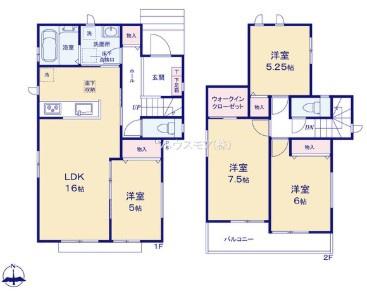 土浦市中高津2丁目　D号棟　新築戸建