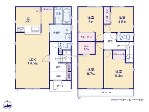 我孫子市湖北台8丁目　1号棟　新築戸建て