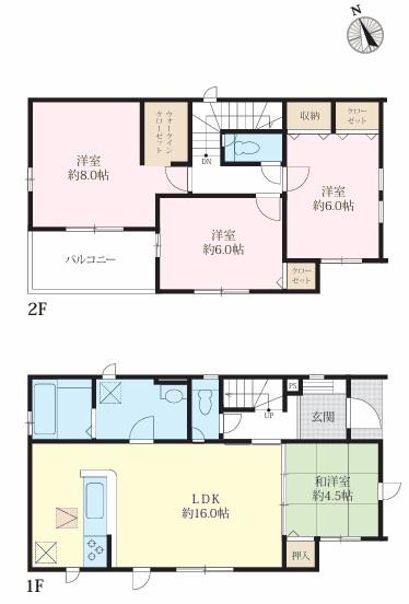 柏市花野井　5号棟　新築戸建て