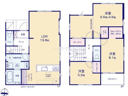 流山市三輪野山1丁目　1号棟　新築戸建