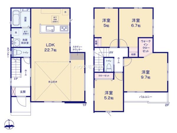 牛久市田宮2丁目　2号棟　新築戸建て