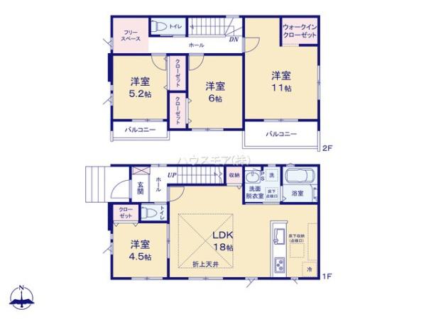 野田市中野台　1号棟　新築戸建て
