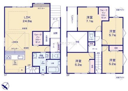 柏市加賀2丁目　新築戸建
