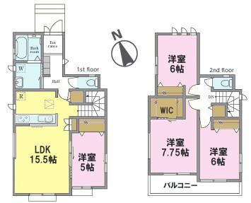 松戸市西馬橋広手町　Ａ号棟　新築戸建