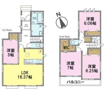 松戸市西馬橋広手町　Ｂ号棟　新築戸建