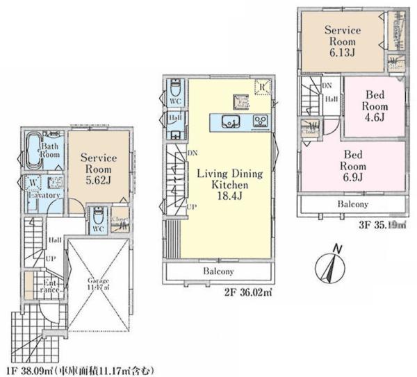 柏市あけぼの2丁目　1号棟　新築戸建て