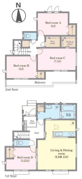松戸市平賀　2号棟　新築戸建て