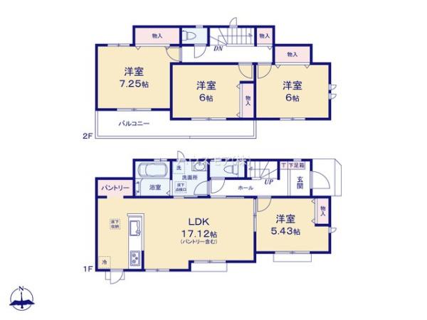 野田市吉春　C号棟　新築戸建