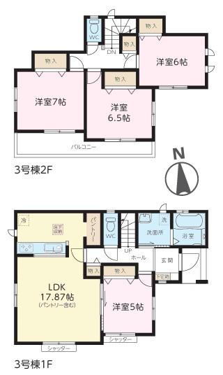 土浦市上高津新町　3号棟　新築戸建て