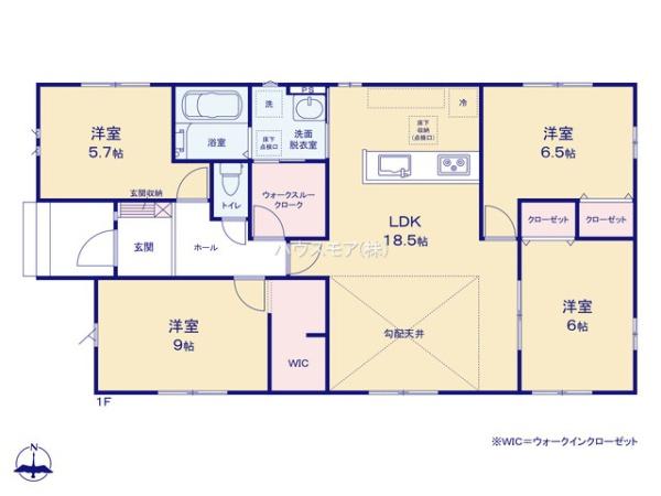 土浦市おおつ野６丁目　4号棟　新築戸建て