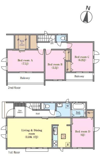 松戸市八ケ崎1丁目　A号棟　新築戸建