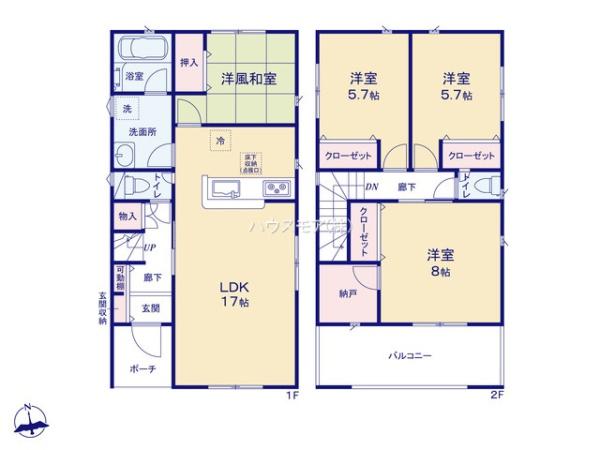 我孫子市中峠　1号棟　新築戸建