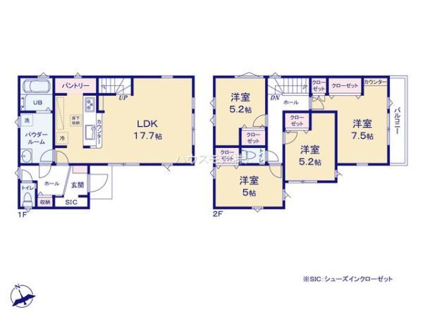 松戸市松戸新田　1号棟　新築戸建