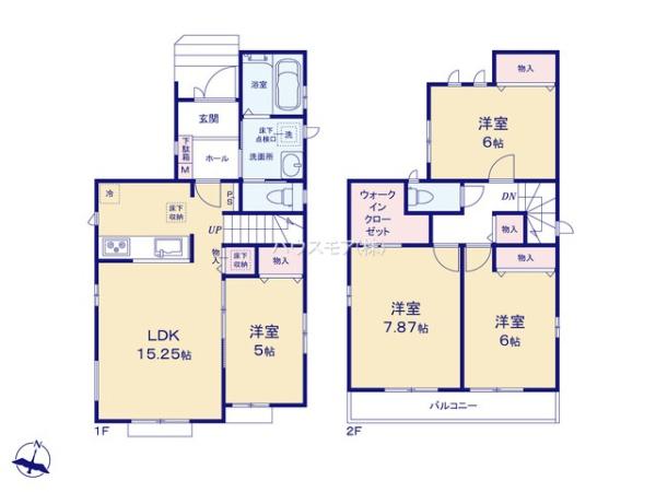 松戸市二十世紀が丘美野里町　1号棟　新築戸建
