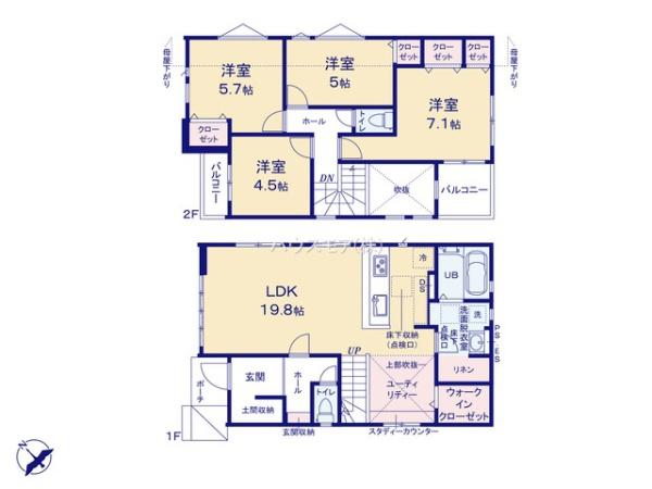 柏市豊上町　3号棟　新築戸建
