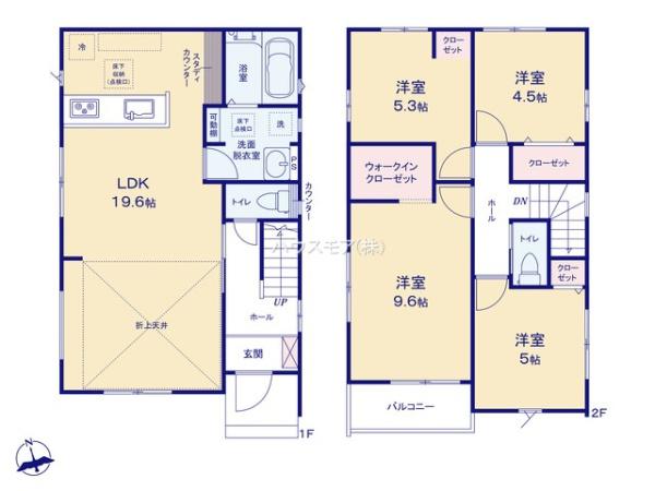 松戸市常盤平２丁目　1号棟　新築戸建て