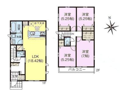 印西市高花5丁目　3号棟　新築戸建