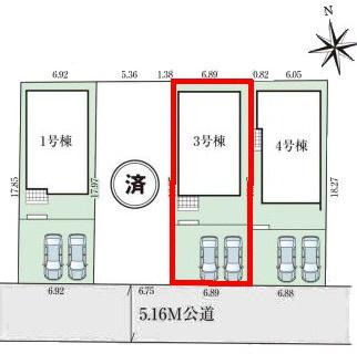 印西市高花5丁目　3号棟　新築戸建