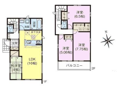印西市高花5丁目　4号棟　新築戸建