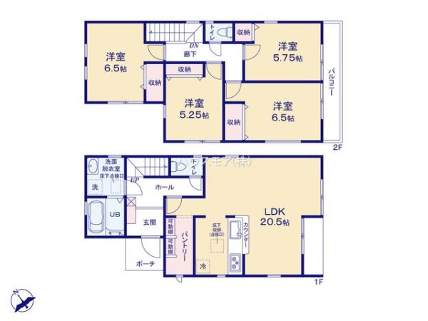 松戸市高塚新田　3号棟　新築戸建
