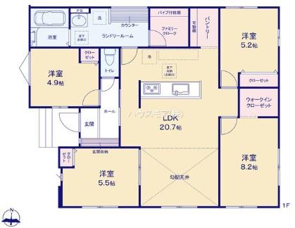 つくば市小茎　1号棟　新築戸建