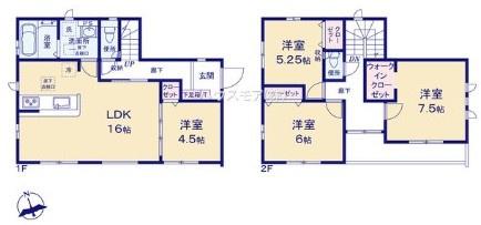 柏市花野井　6号棟　新築戸建て