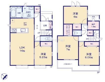 松戸市小金原5丁目　E号棟　新築戸建