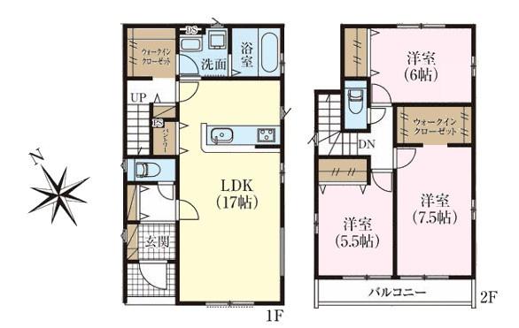 印旛郡酒々井町中央台1丁目　2号棟　新築戸建