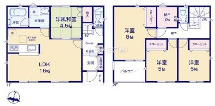 土浦市木田余　3号棟　新築戸建