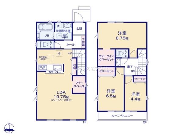 柏市松葉町3丁目　1号棟　新築戸建て