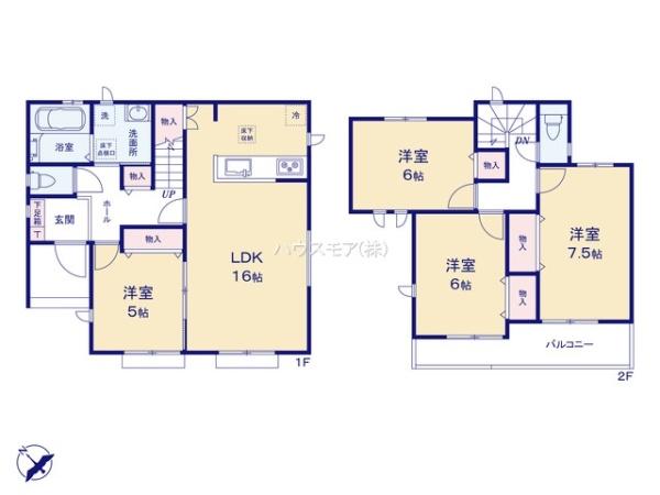 土浦市右籾　B号棟　新築戸建て
