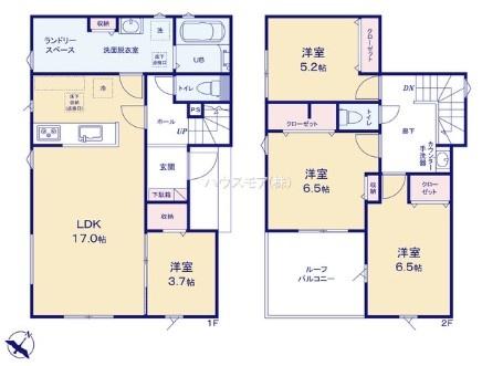 つくば市花畑3丁目　4号棟　新築戸建