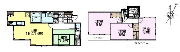 牛久市中央2丁目　2号棟　新築戸建