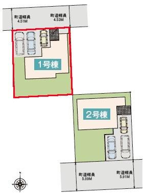 稲敷郡阿見町大字実穀　1号棟　新築戸建
