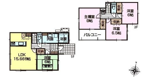 稲敷郡阿見町大字実穀　2号棟　新築戸建