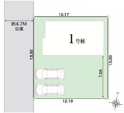 つくば市宝陽台 新築戸建て(区画図)