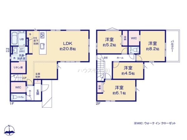 流山市三輪野山１丁目　2号棟　新築戸建