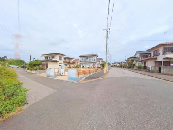 野田市大殿井 1号棟 新築戸建(前面道路含む現地写真)