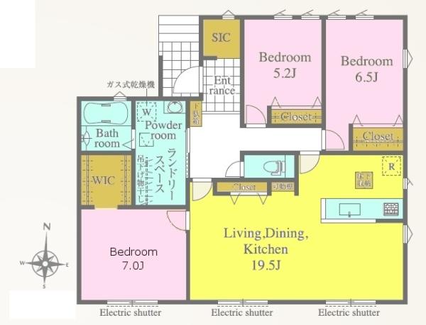 我孫子市新木野1丁目 新築戸建(間取り)