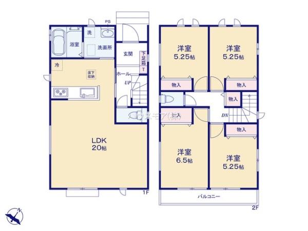 守谷市薬師台7丁目 A号棟 新築戸建(間取り)
