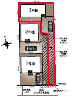 野田市尾崎 3号棟 新築戸建(区画図)