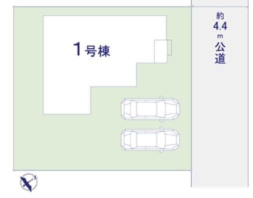 柏市東中新宿3丁目 新築戸建て(区画図)