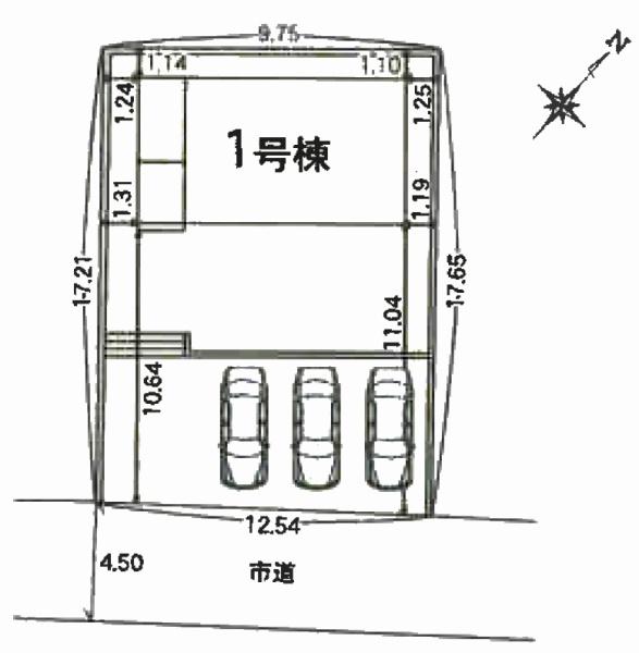 我孫子市新木野4丁目 新築戸建(区画図)