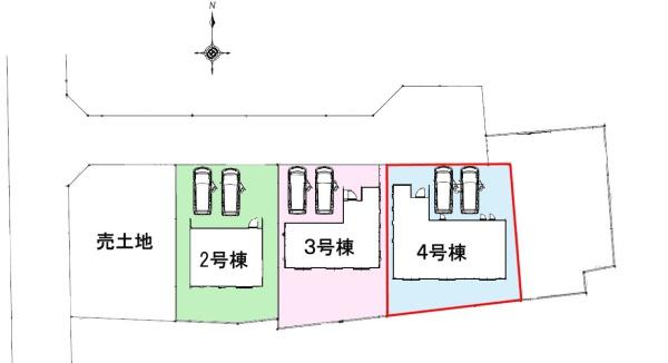 取手市井野 4号棟 新築戸建て(区画図)