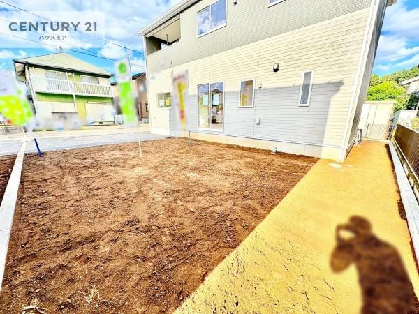 牛久市下根町 1号棟 新築戸建(庭)