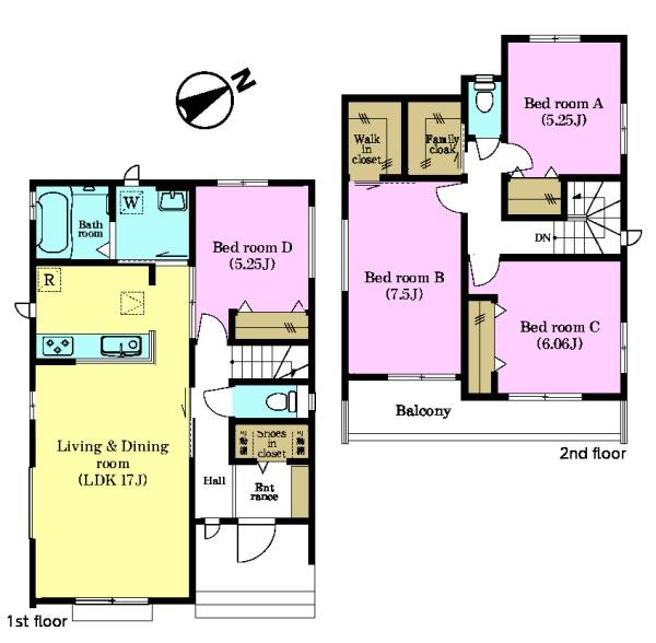 松戸市常盤平柳町 A号棟 新築戸建(間取り)