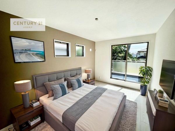 柏市西原1丁目 1号棟 新築戸建(寝室)