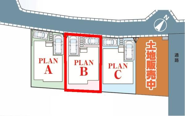 柏市高田 B号棟 新築戸建(区画図)