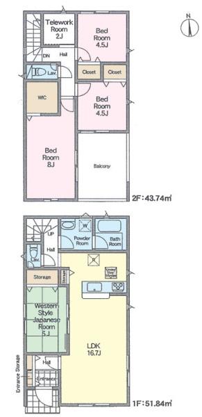 柏市新逆井1丁目　3号棟　新築戸建て